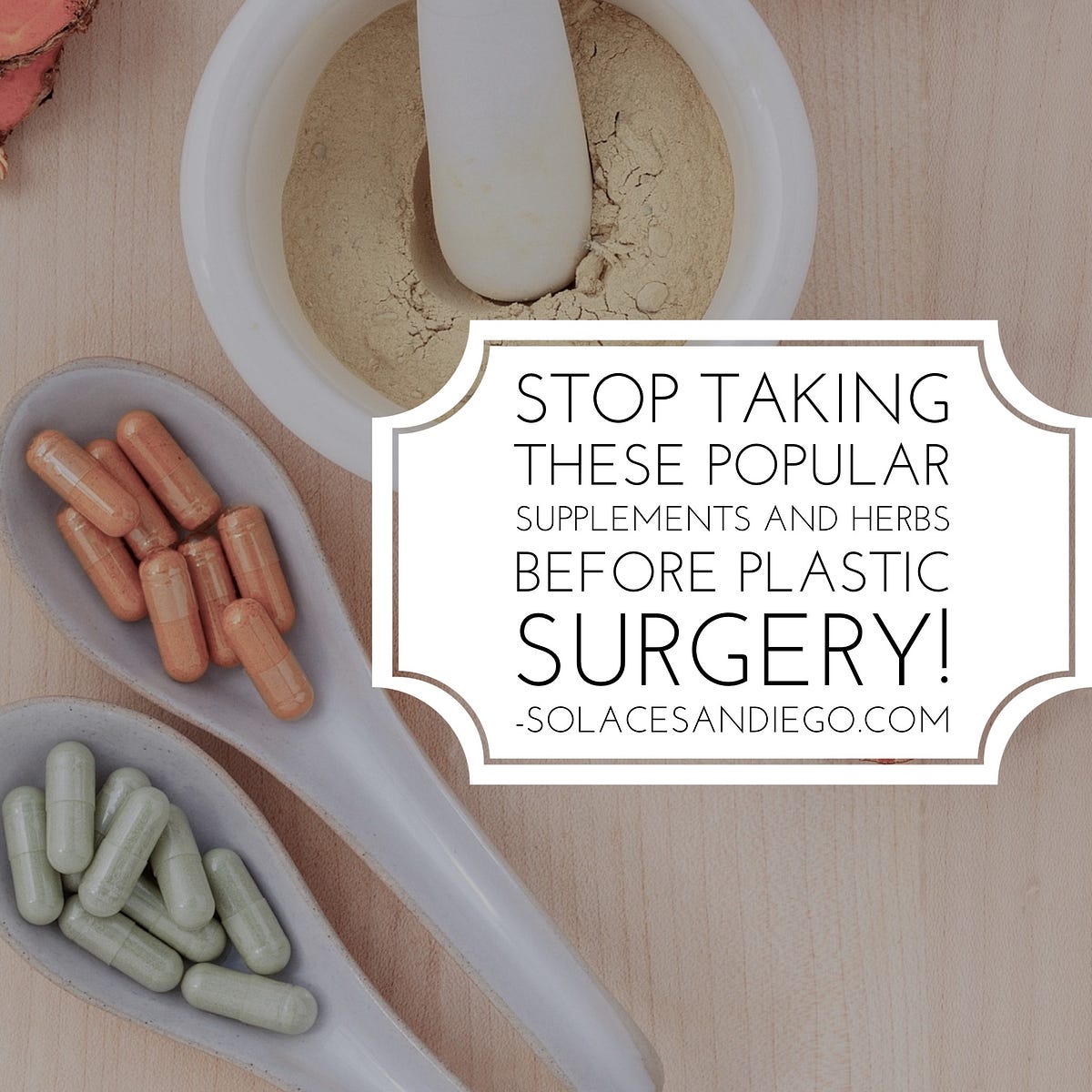 Supplements and teas What is ‘safe’ and ‘healthy’ to take before
