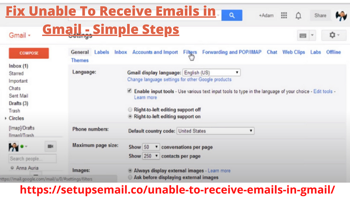 Fix unable to receive emails in gmail simple steps andrew austin