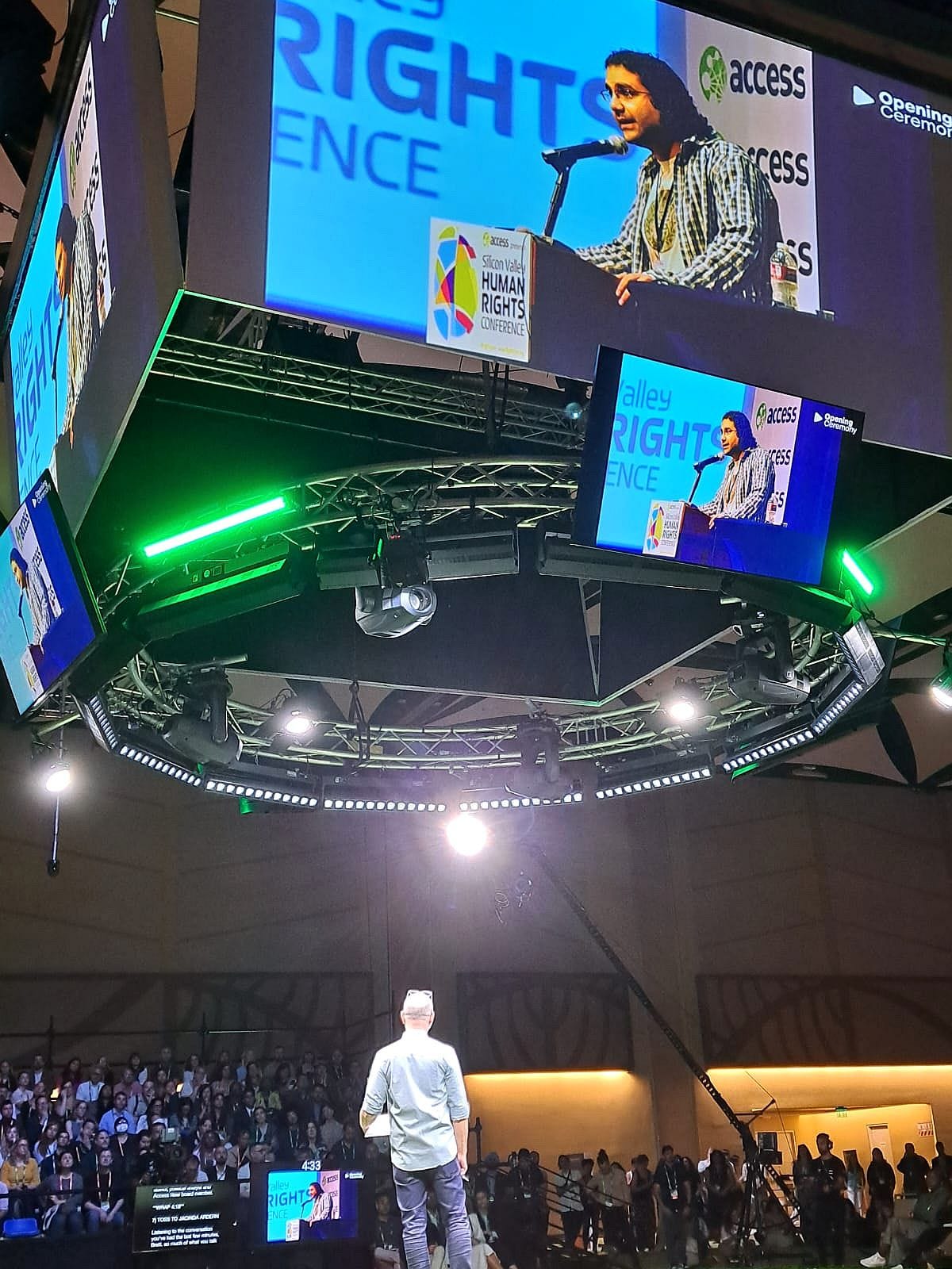 Brett Solomon, ED of Access Now gives the keynote address and mentions Alaa Abd El Fattah, the currently jailed Egyptian blogger who participated in RightsCon 2011.