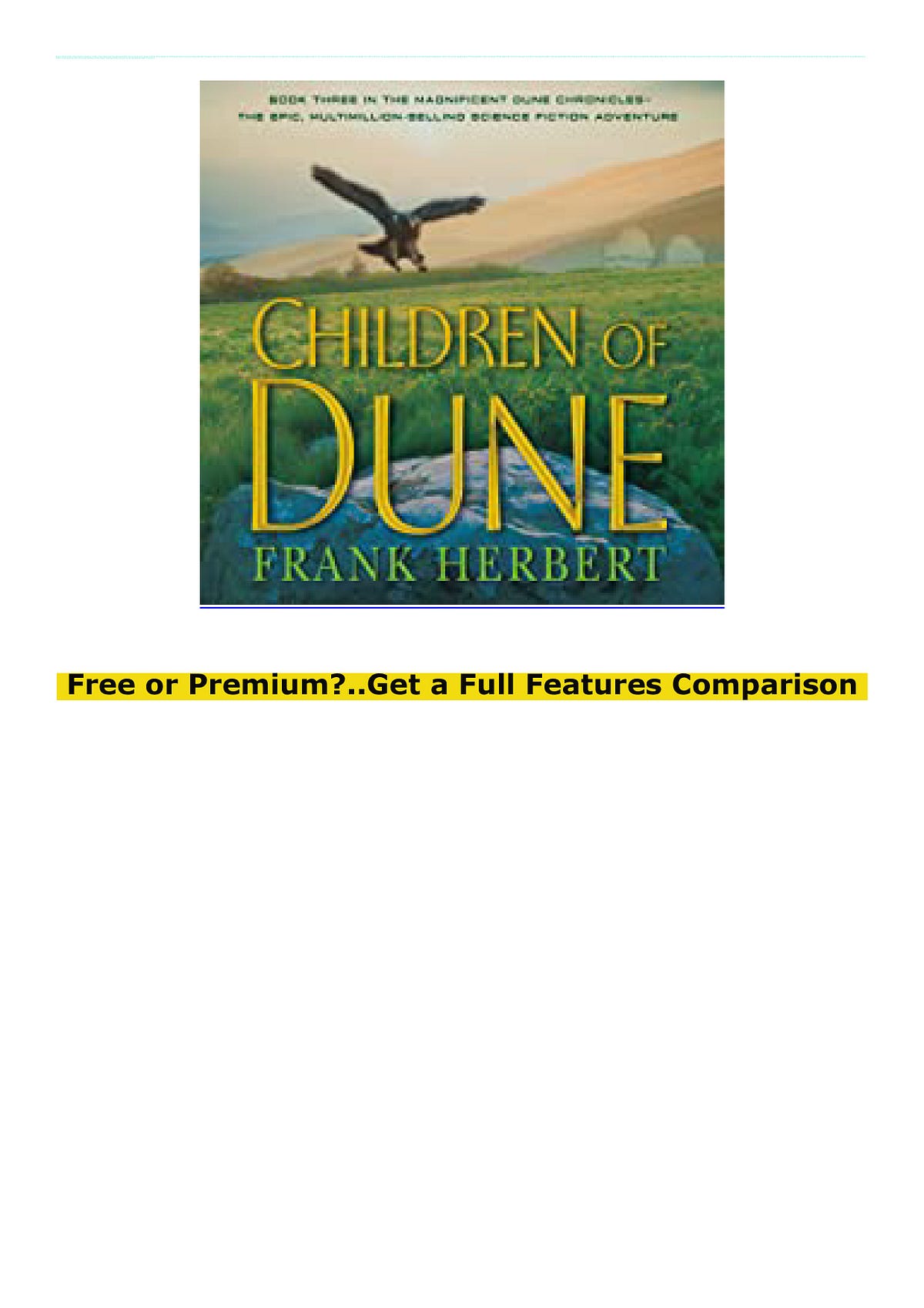 Download [EBOOK] Children of Dune Full Books by Roy Greenman Medium