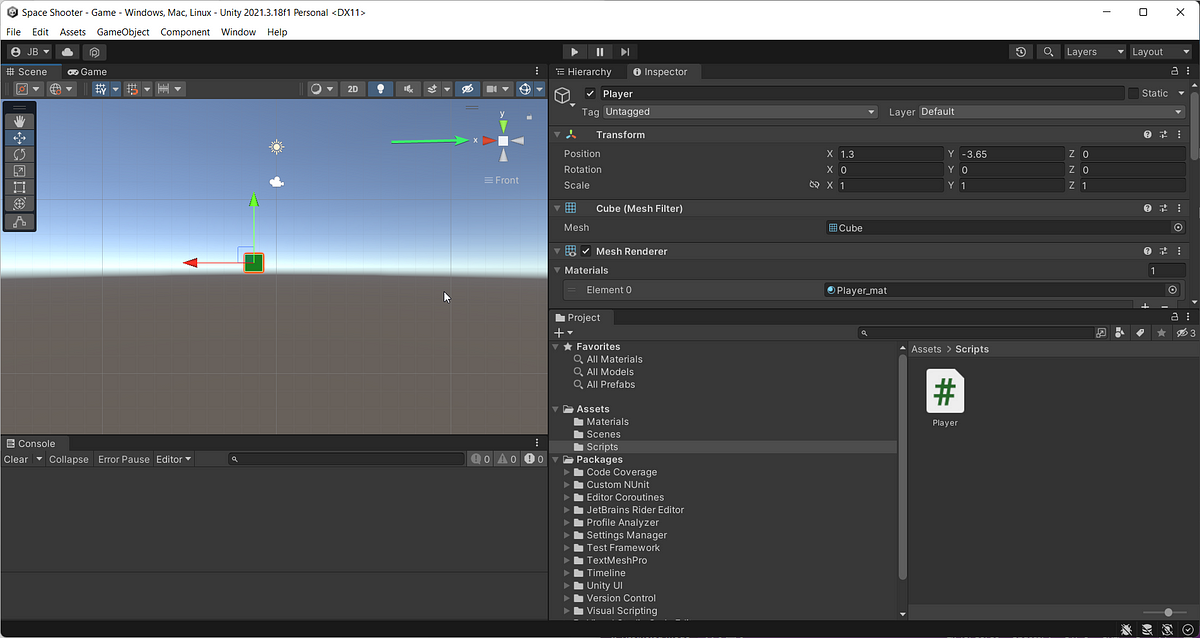 Simple Player Movement in Unity. GameDevHQ — Day 4 | by Jay Bennett ...