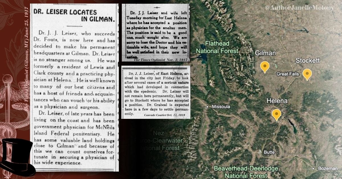 News stories about Dr. Jacob Leiser in Montana.