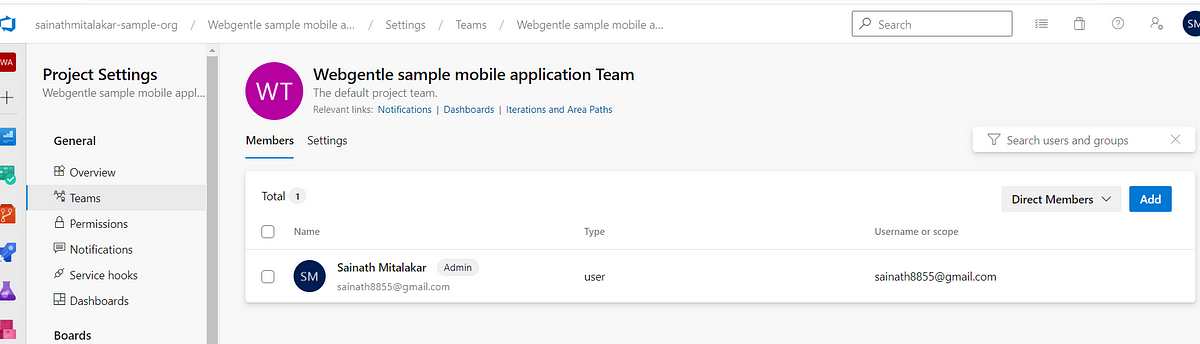 3 Microsoft Azure Devops Setup A Team For Project In Azure Devops 3 Microsoft Azure Devops Setup A Team For Project In Azure Devops