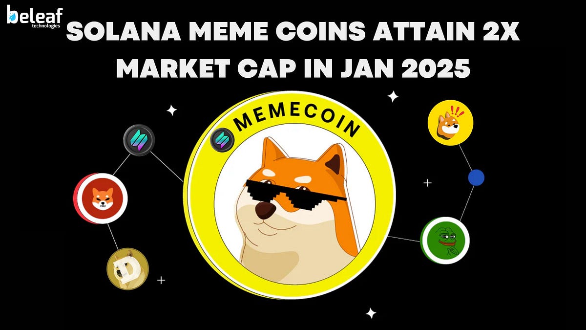 Solana meme coins attain 2x market cap in Jan 2025
