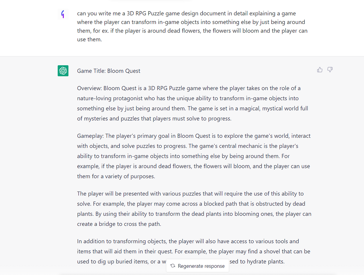 How ChatGPT Helped Me Write A Game Design Document By Gaurav Barai