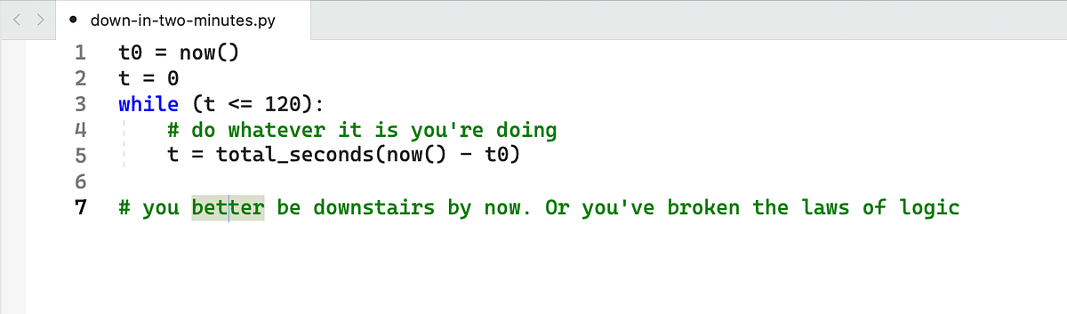 I’ll be down in two minutes…. Thank you, Shamiha, for your article 11 ...
