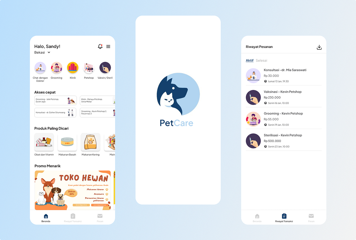 UI/UX Case Study : Pet CARE, Designing A Pet Care App | by Sandy Kesuma ...