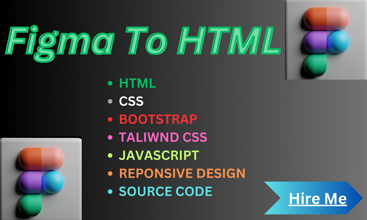 I will convert figma to html - MD ASADUL SHAOWN - Medium