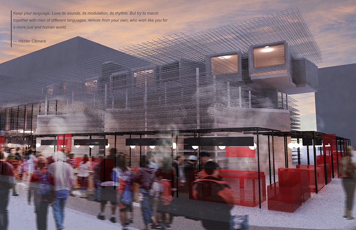 Clarence Language School. 4th Year Architecture studio final… by