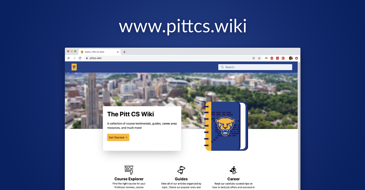 Introducing the Pitt CS Wiki. Every year, approximately 400 students
