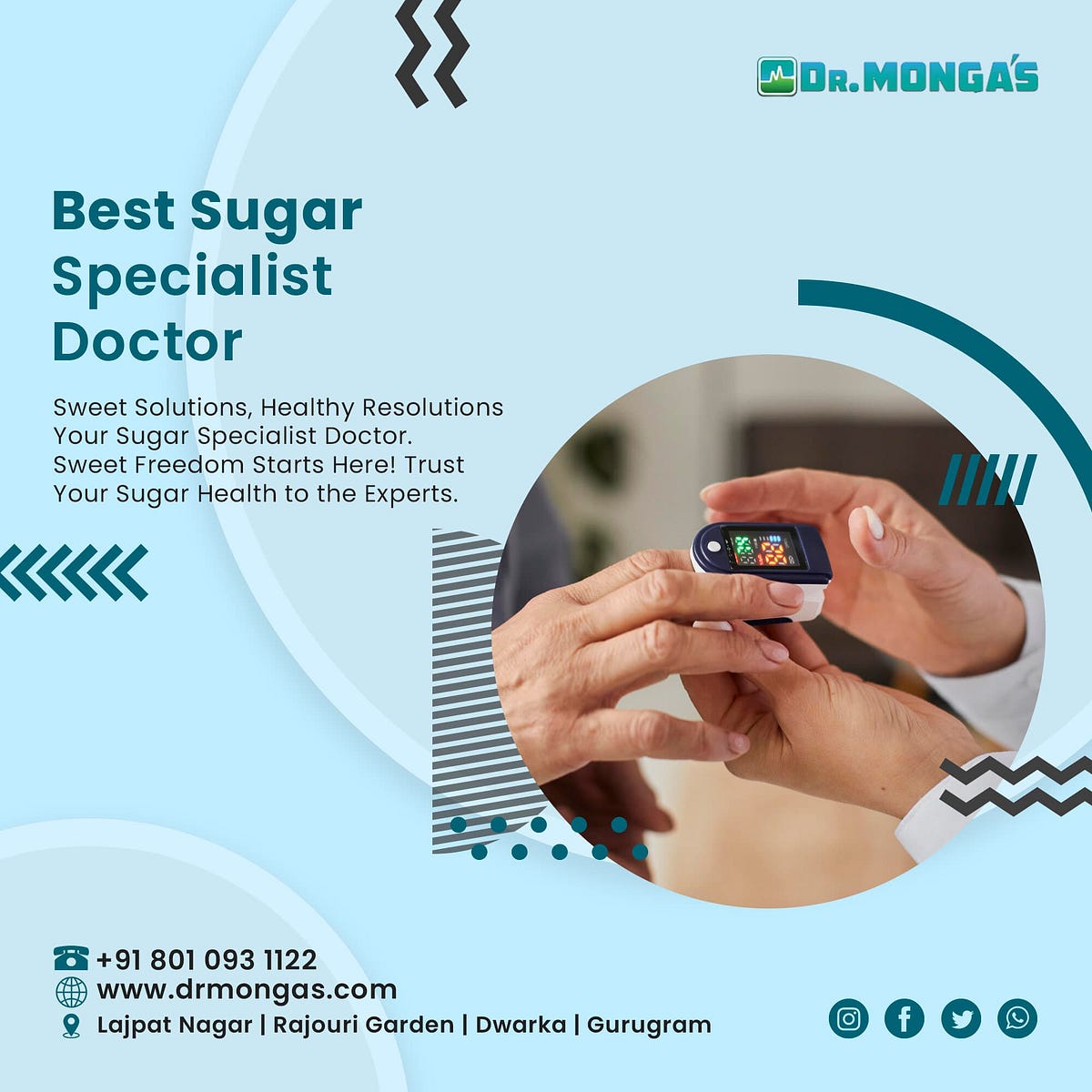 Best Diabetes Doctor in South Delhi 8010931122 by Ankit Dr Monga