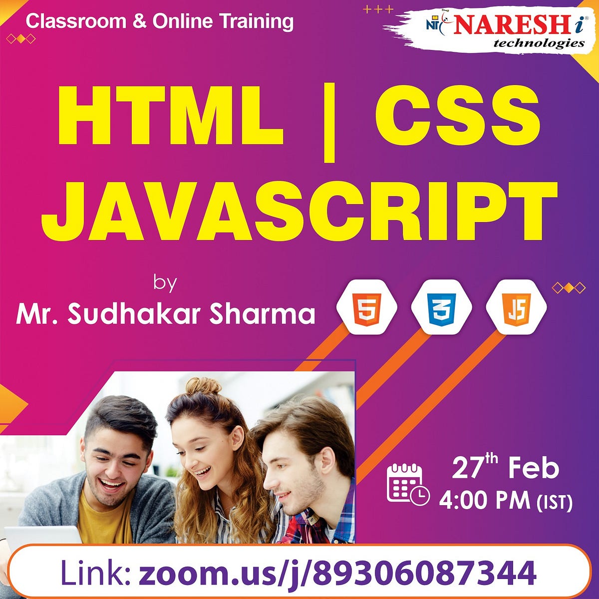 Attend Free Demo on HTML | CSS | JavaScript Training — NareshIT ...