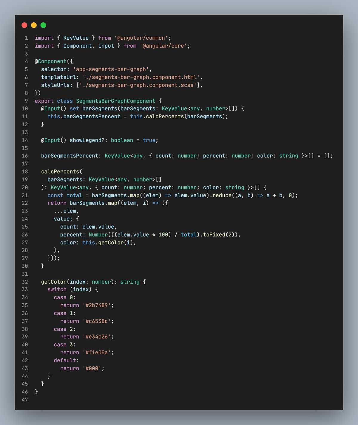 Segments bar based on percent as Angular component | by Ignacio Cortés ...
