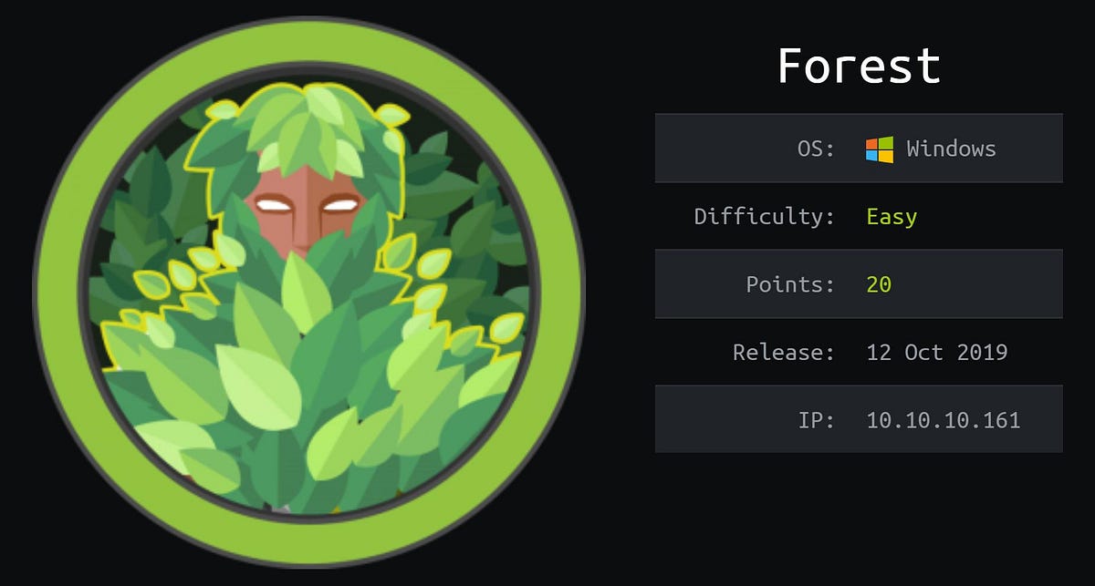 HackTheBox — Forest (Walkthrough) | By Sinfulz | Medium