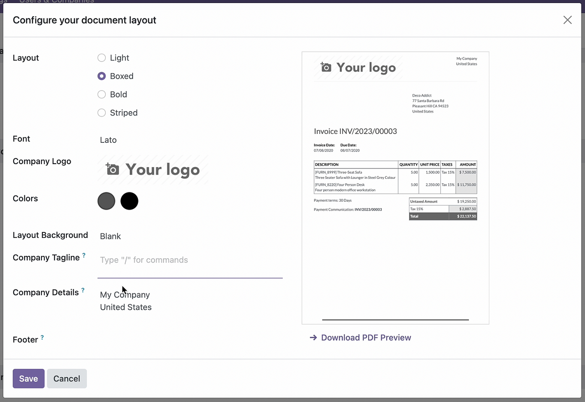 Odoo 17 — Format Paper & Document Layout | by Emily Rumia Naomi | Medium