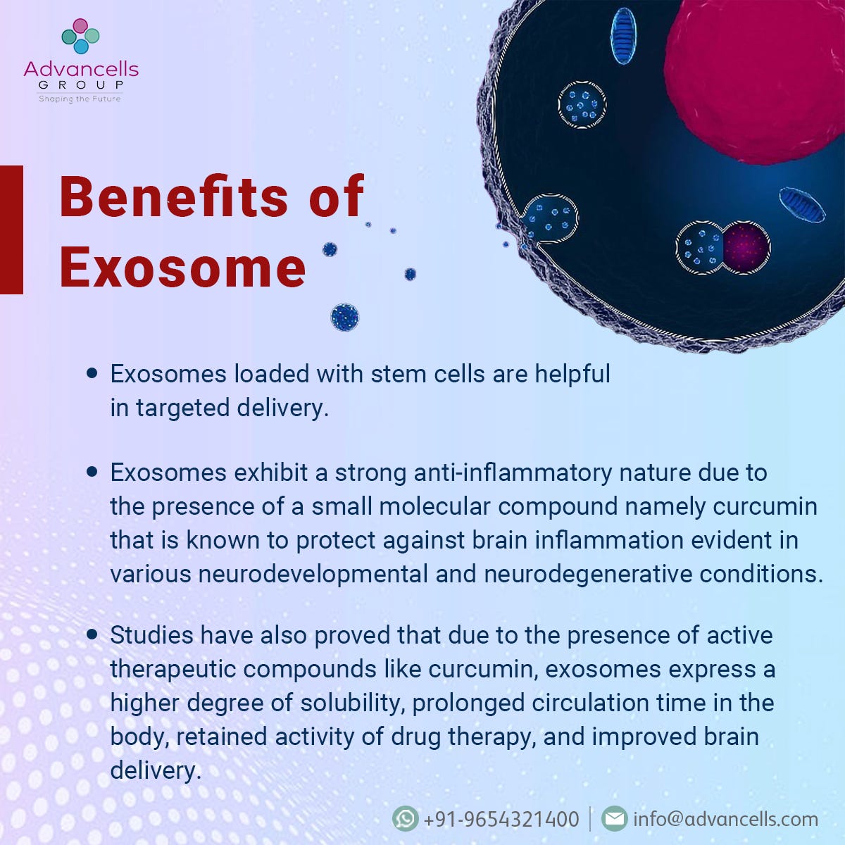 benefits of exosome therapy