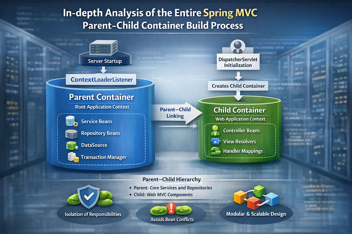 In-depth Analysis of the Entire Spring MVC Parent–Child Container Build ...