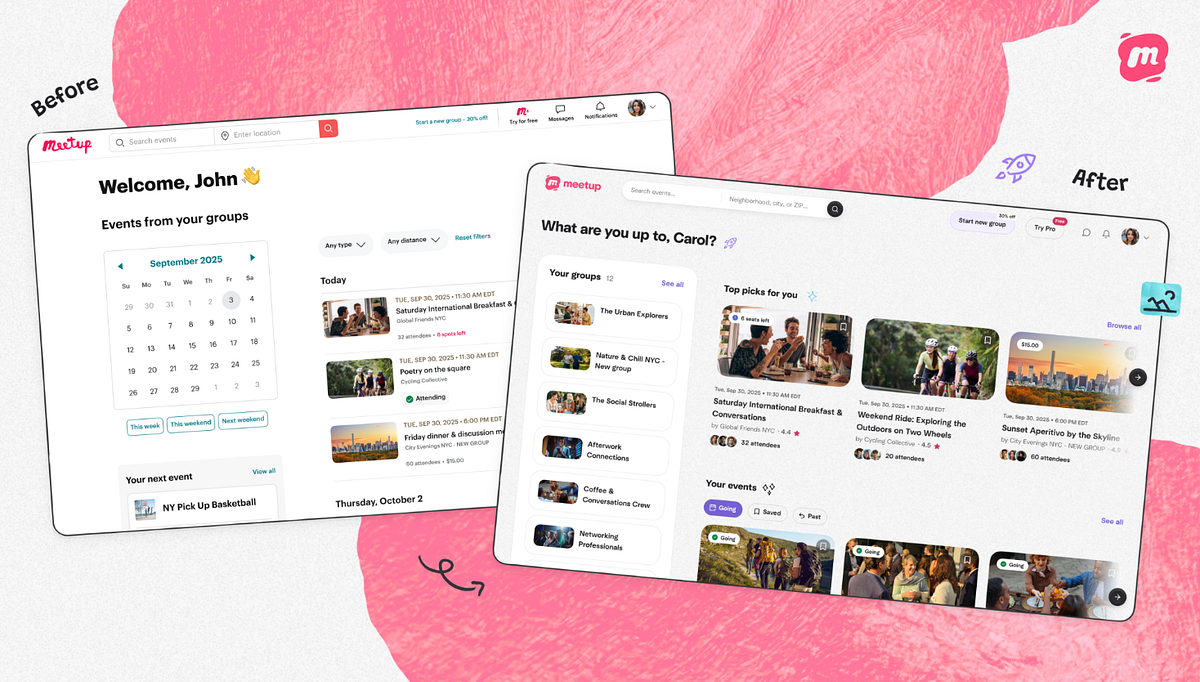 Meetup’s Rebrand: Designing Belonging in a Lonely World | by Nicky_yu ...