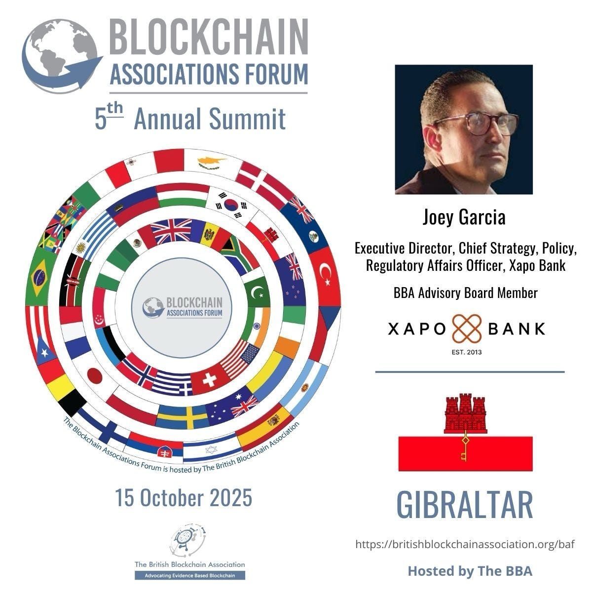 🇬🇮 Gibraltar to Join 51 Nations at Blockchain Associations Forum’s 5th Annual Summit