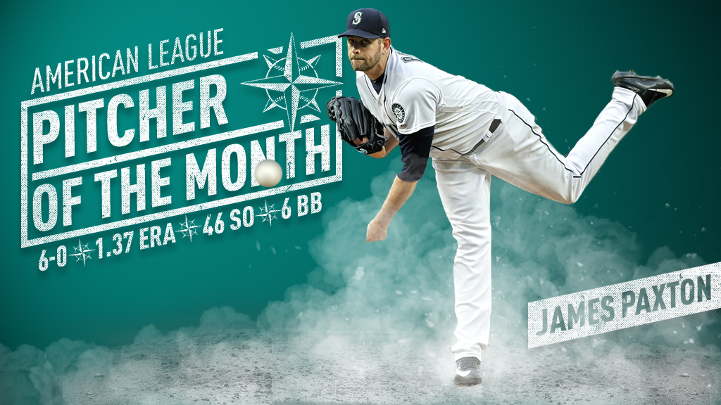 James Paxton Named AL Pitcher of the Month, by Mariners PR