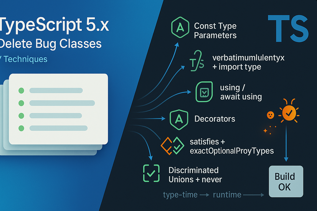7 TypeScript 5.x Techniques That Delete Whole Bug Classes | by Hash ...
