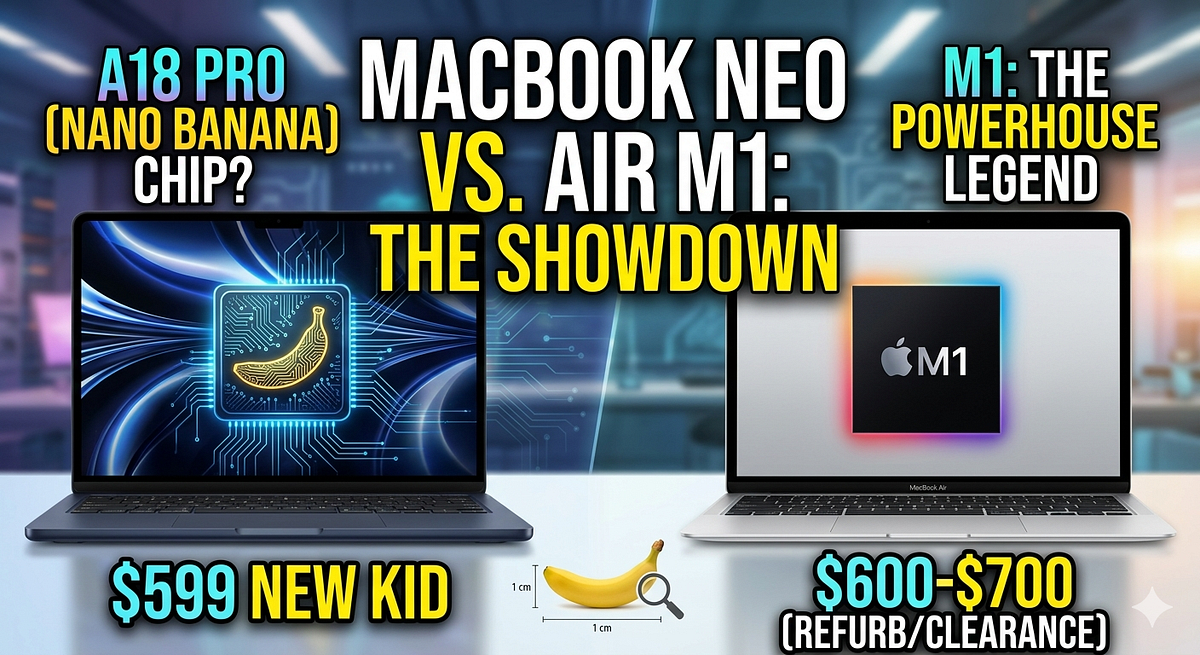 MacBook Neo vs MacBook Air M1: Apple’s Cheapest Laptop Goes Head-to ...