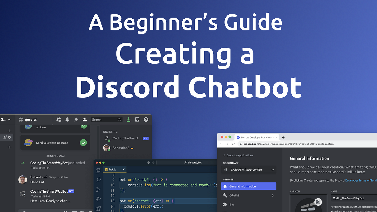 A Beginner's Guide to Creating a Discord Chatbot | by Sebastian |  CodingTheSmartWay | Medium