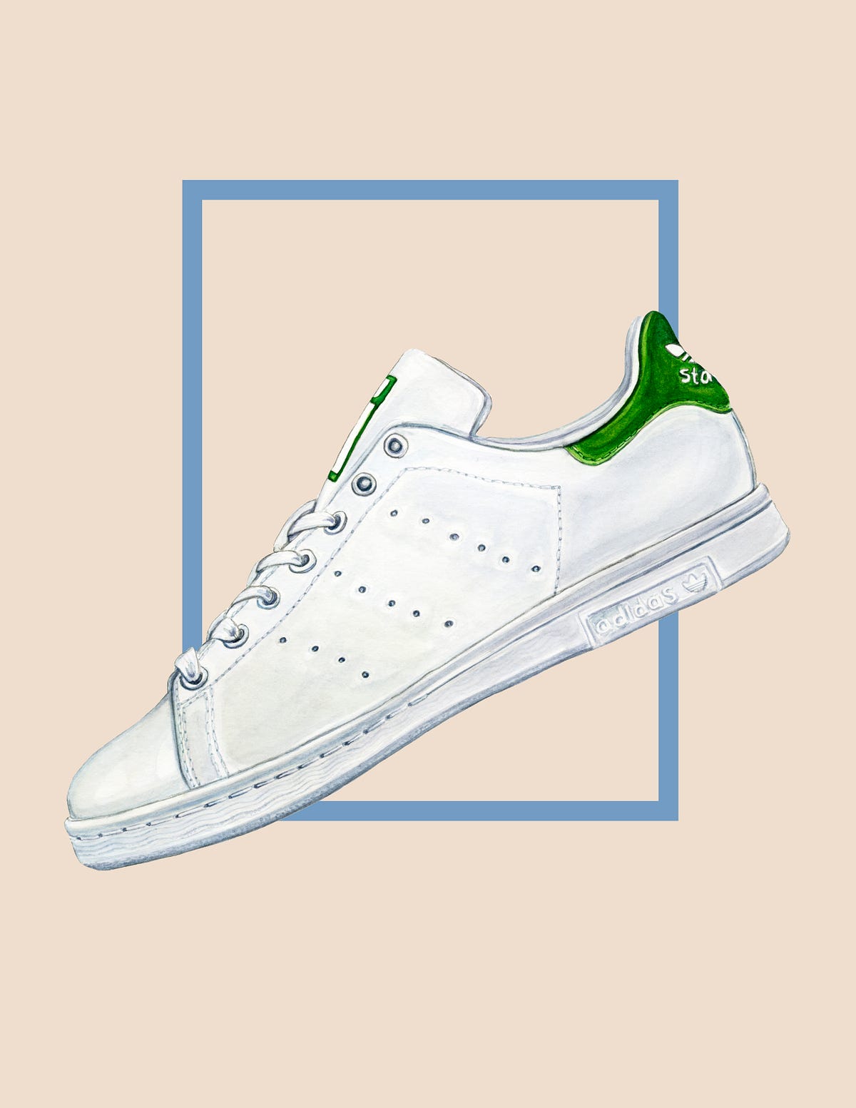 adidas stan smith drawing