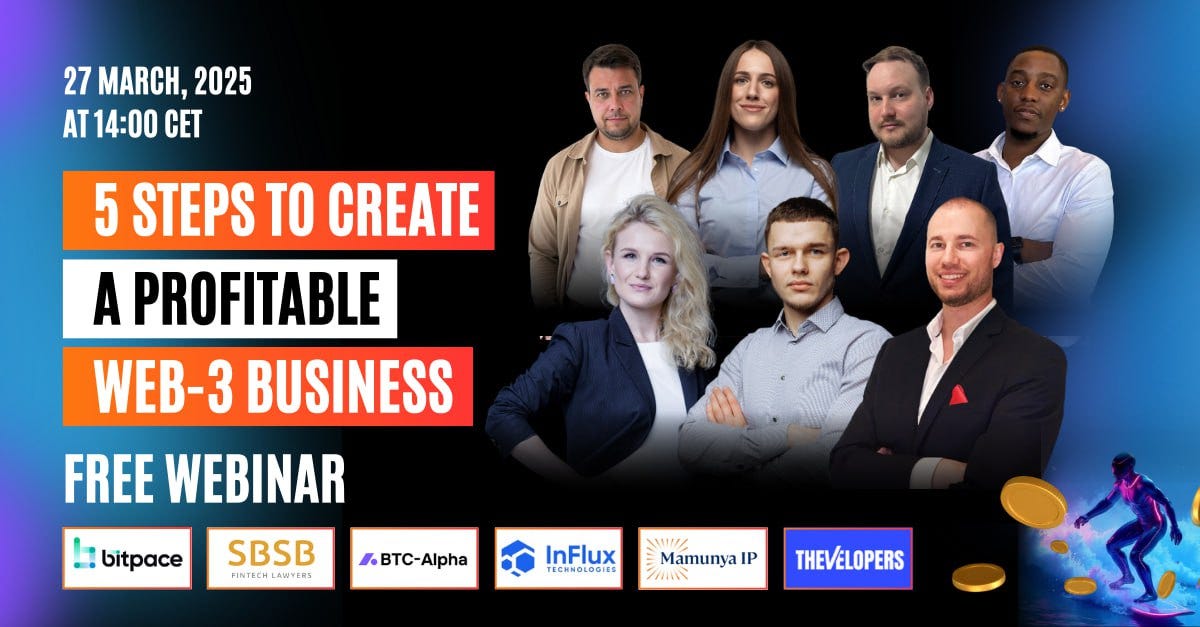 [WEBINAR] «5 STEPS TO CREATE A PROFITABLE WEB-3 BUSINESS»