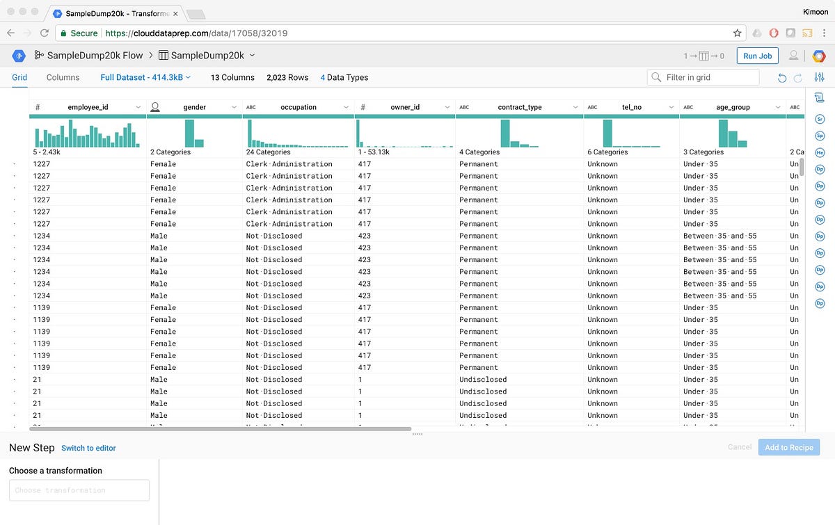 My views on Google Cloud Dataprep by Kimoon Kim Google Cloud