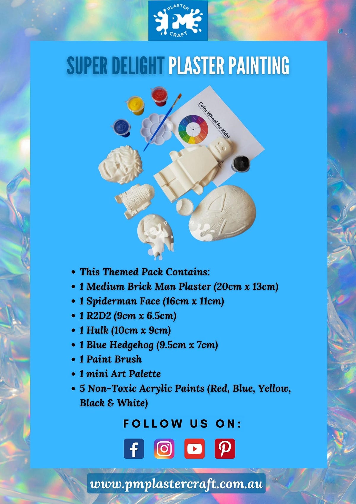 Super Delight Plaster Painting Plaster crafts for kids Pm plaster craft Medium