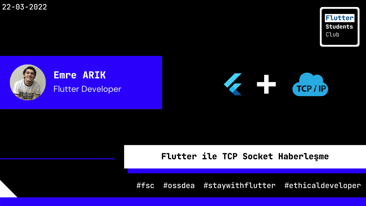 Flutter ile TCP Socket Haberleşme by emrearik Flutter Students Club