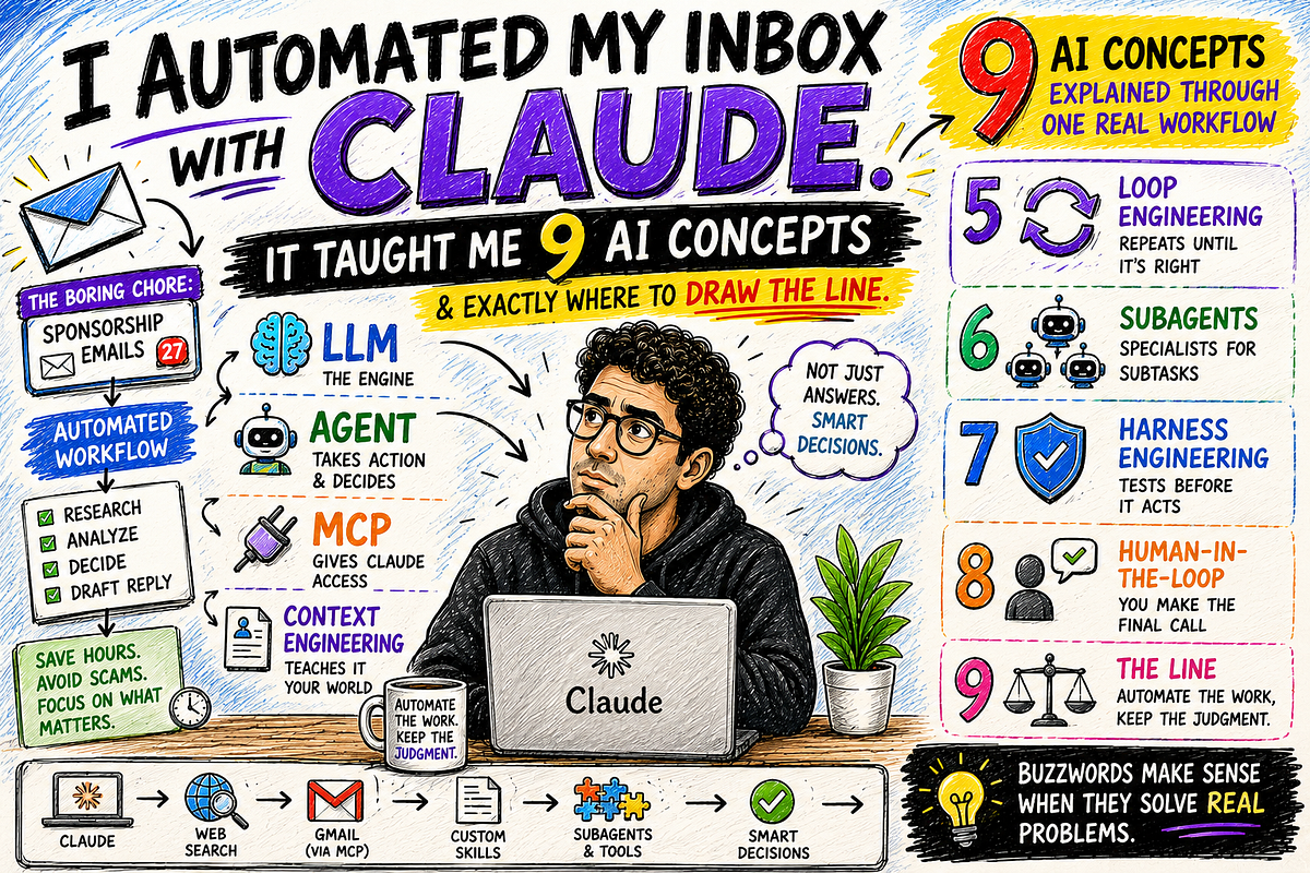 9 Modern AI Concepts That Finally Made Sense After I Automated My Inbox With Claude