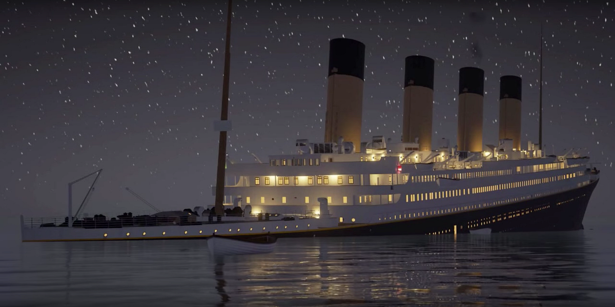 A RealTime Video of The Titanic Sinking by Christine Friar The Awl