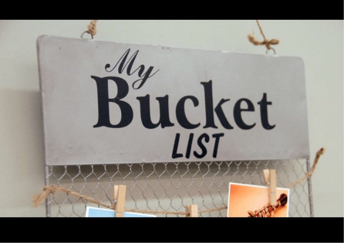 I created a bucket list, you should too! by nadia nelson Medium
