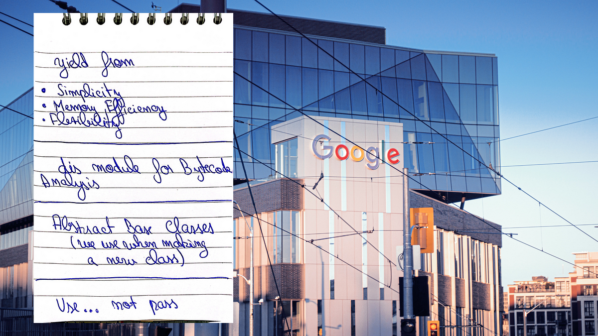From My Notebook: 100 Python Tricks to Get a Job at Google (or Any Big ...
