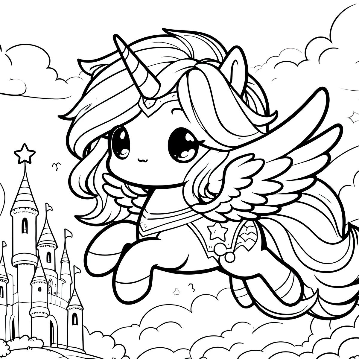 Free Unicorn pictures to colorUnicorn coloring pages | by Coloring Corner | Medium
