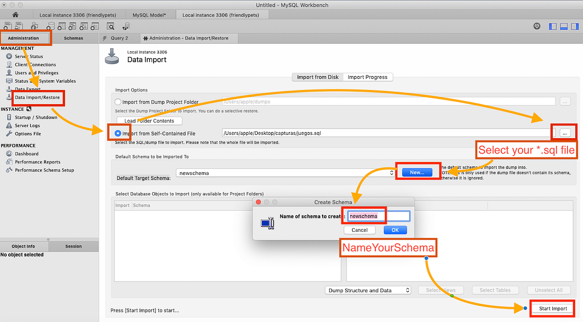 MySQL Workbench. Importing a *.sql file with MySQL… | by Constanza101 ...