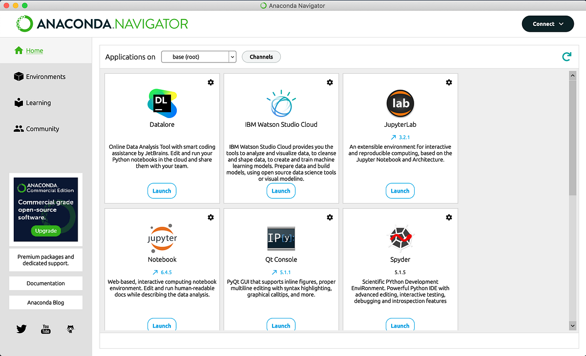 Getting started with Anaconda. Anaconda Individual Edition contains