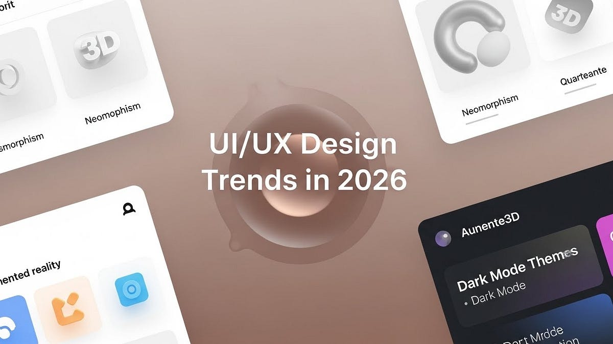 5 UI/UX Design Trends That Will Define 2026 | by Bammiecreations | Jan ...