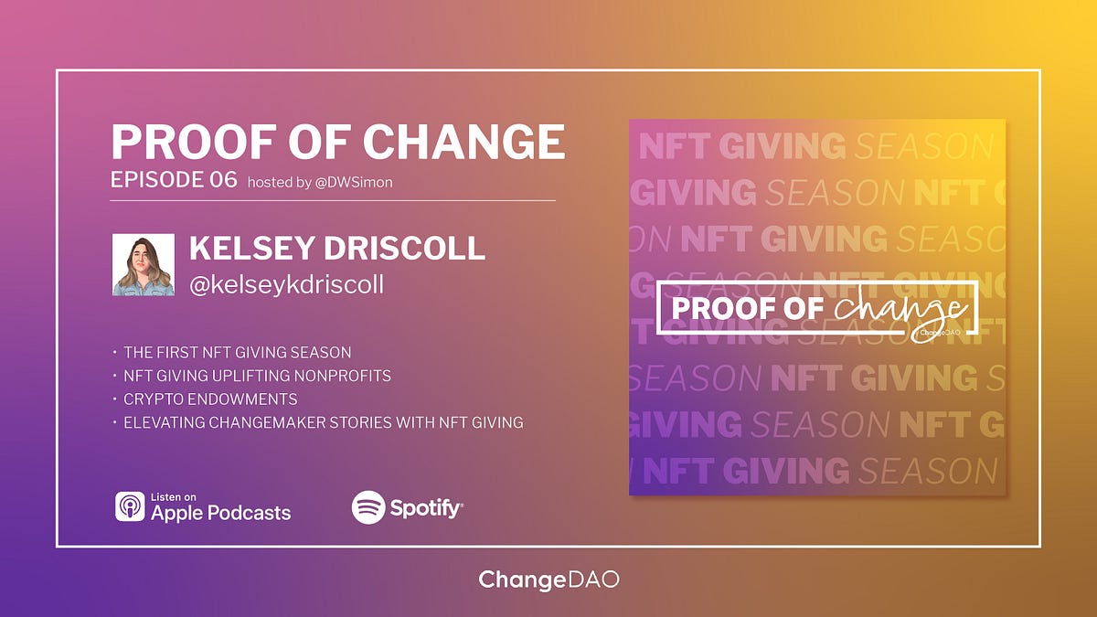 Episode 6 NFT Giving Season A global grassroots 3 tradition