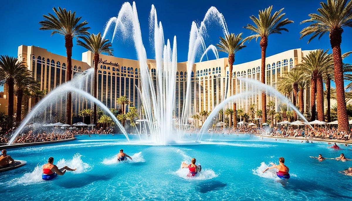 Splashing Fun at Mandalay Bay Pool Oasis by Samantha Medium
