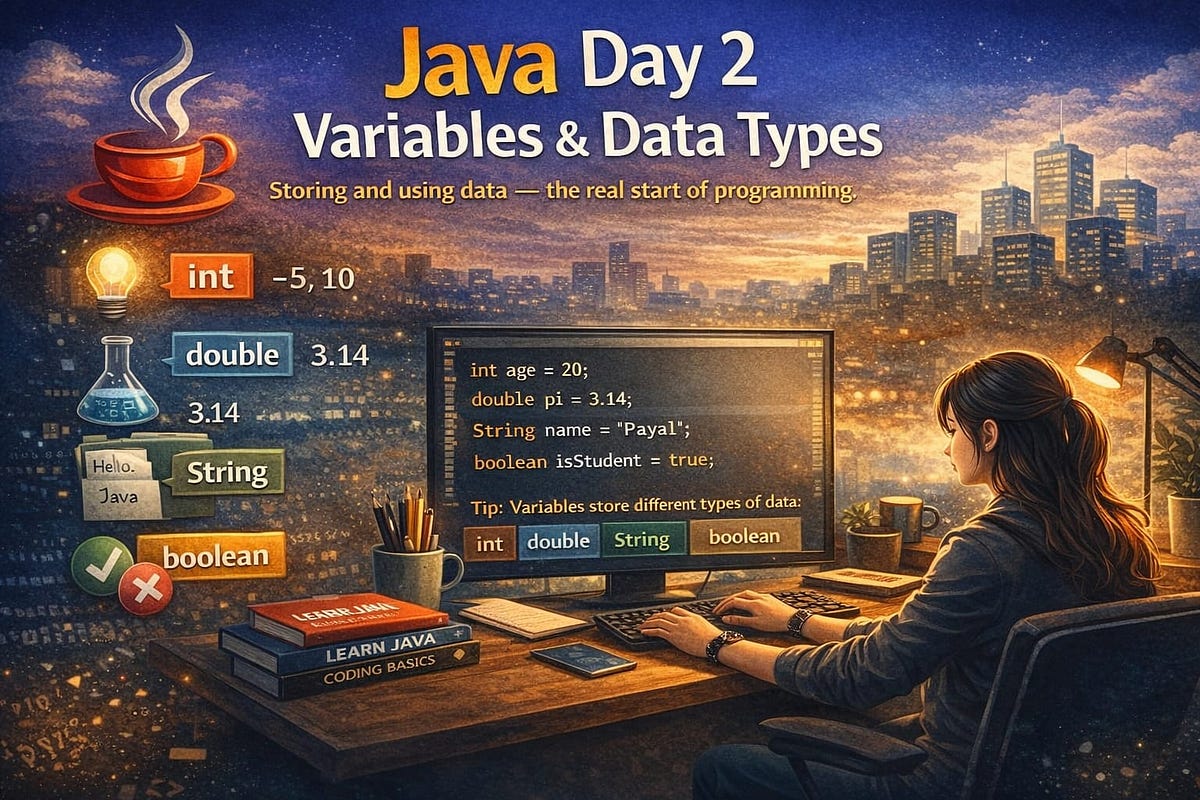 Java Day 2: Understanding Variables & Data Types (The Real Start of ...