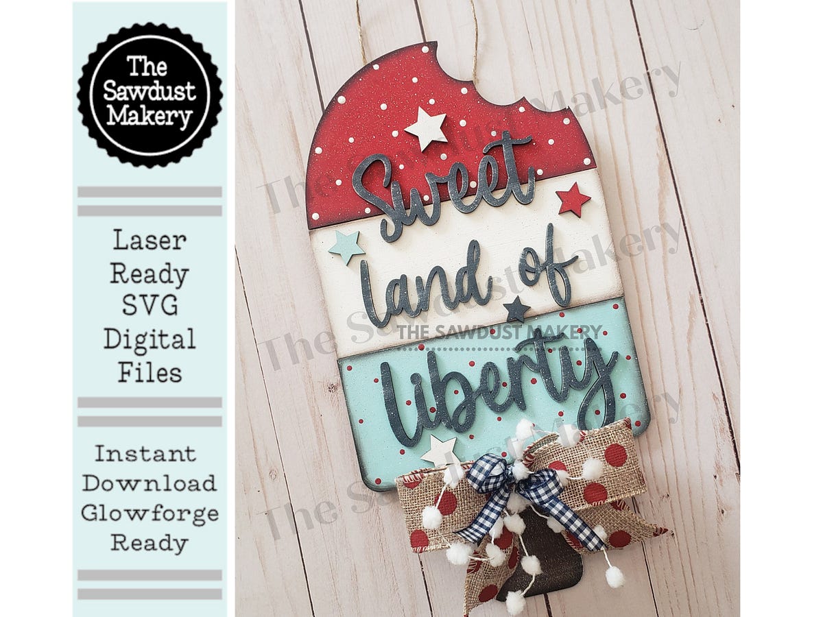 Popsicle Door Hanger SVG File | Laser Cut File | Sweet Land of Liberty ...