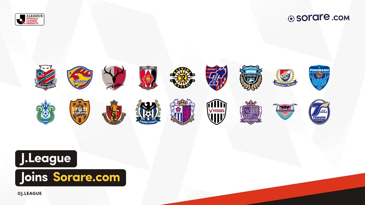 our newest partner Japan’s J.League 🇯🇵 by Sorare Sorare