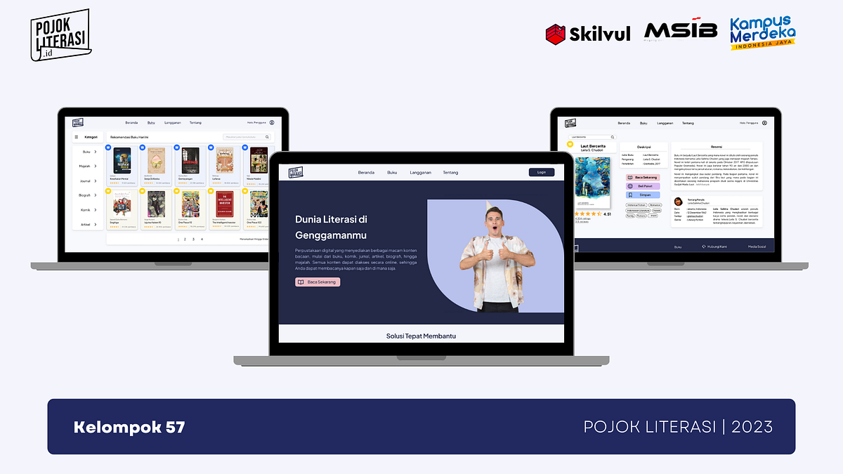 Pojok Literasi - Situs Baca Online| UX Case Study | by Andrean Dwi ...