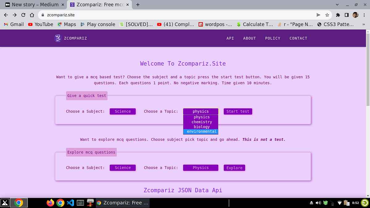 Free MCQs test online. Use this free tool to practice mcq… by