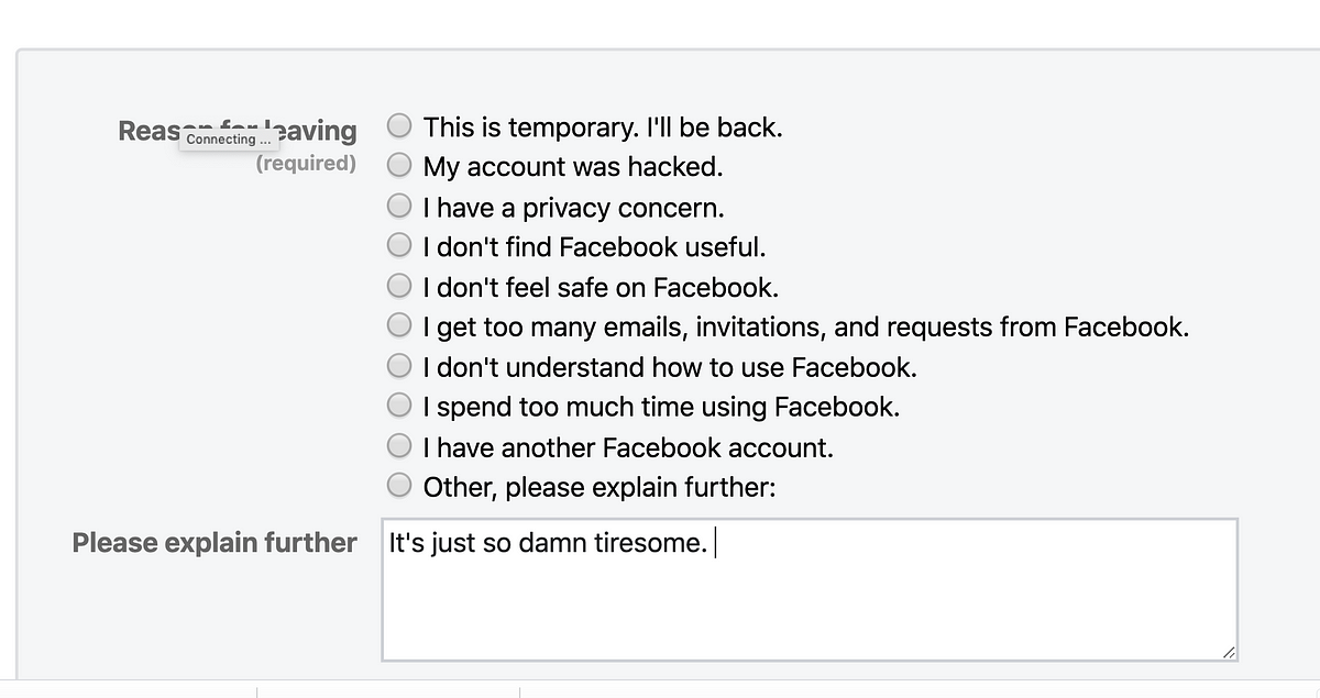 On why I'm leaving Facebook. After over 10 years activity on the… | by ...