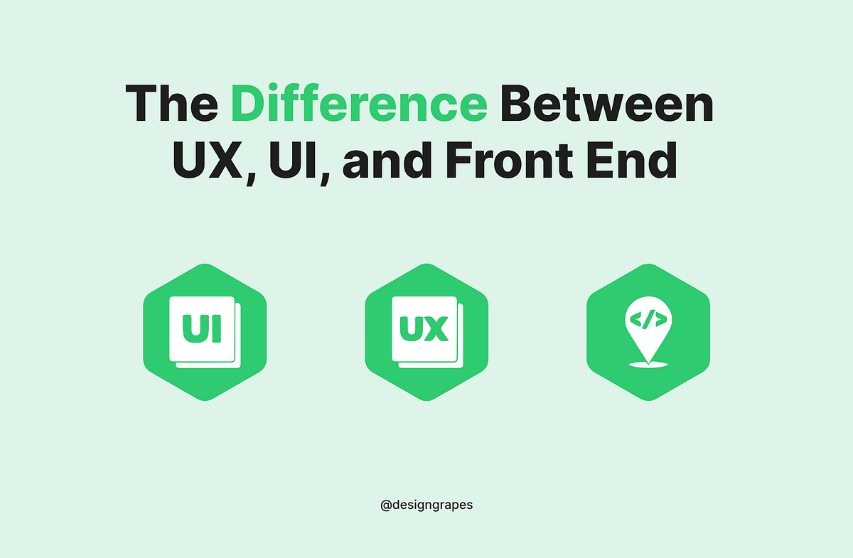 Understanding The Difference Between UX, UI, and Front End Developer ...