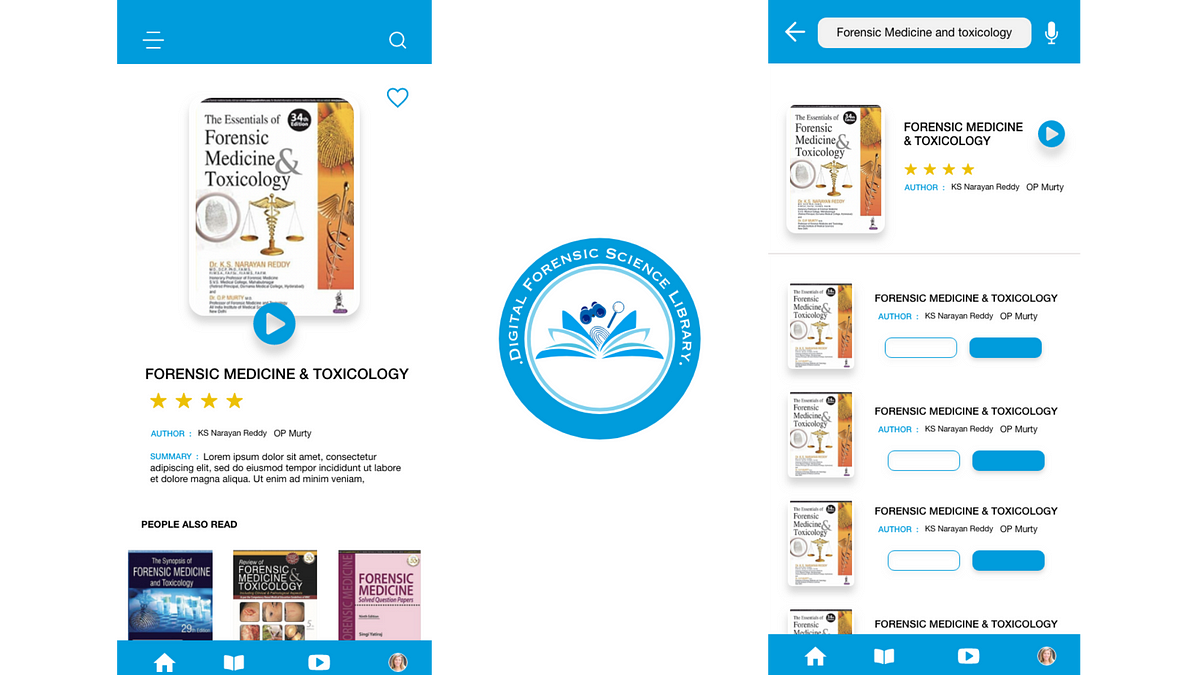 Case study forensic library app ui design by designxpo by ai